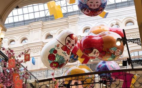 GUM Public Art Installation No.3 Matryoshka doll