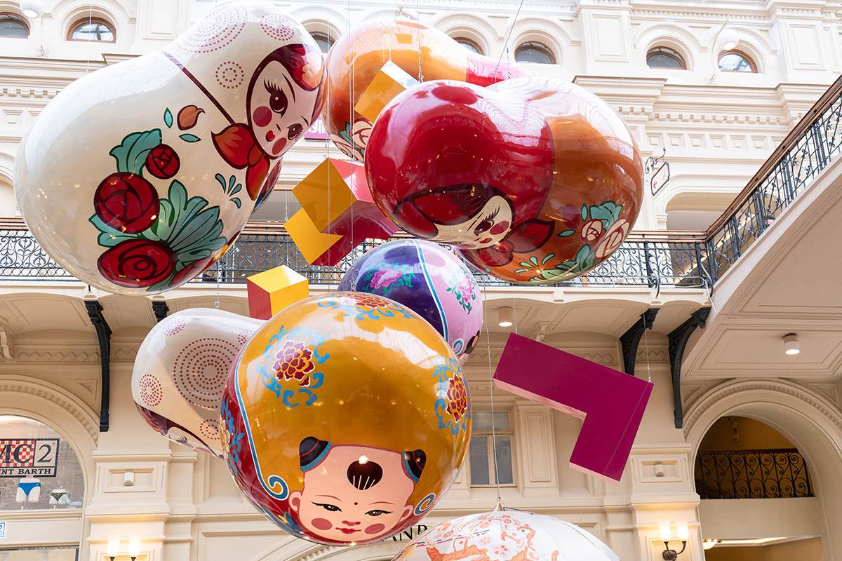 GUM Public Art Installation No.3 Matryoshka doll