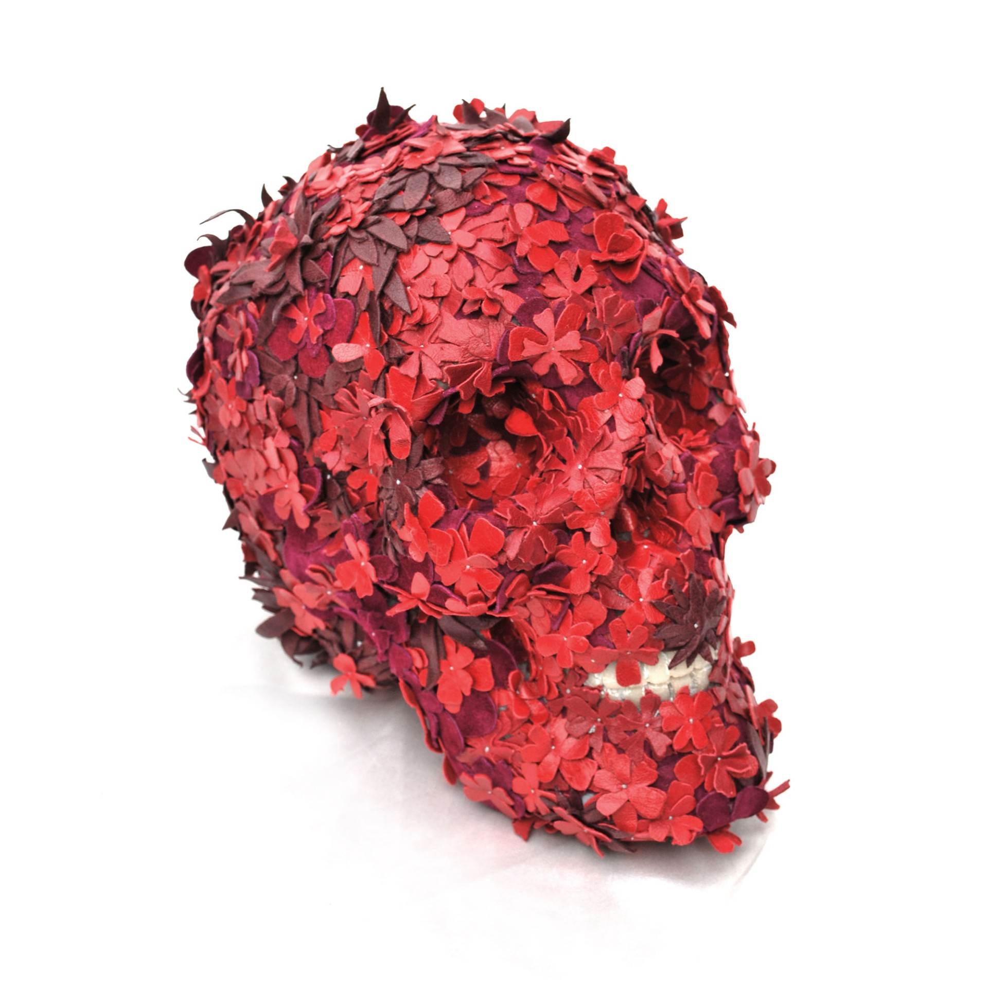 Life-size Floral Skullpture