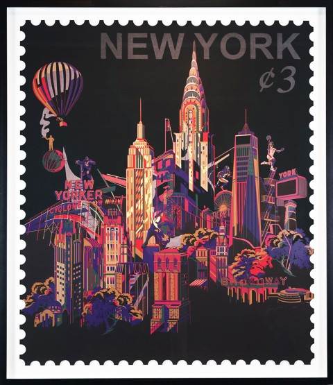 NYC Cityscape Stamp