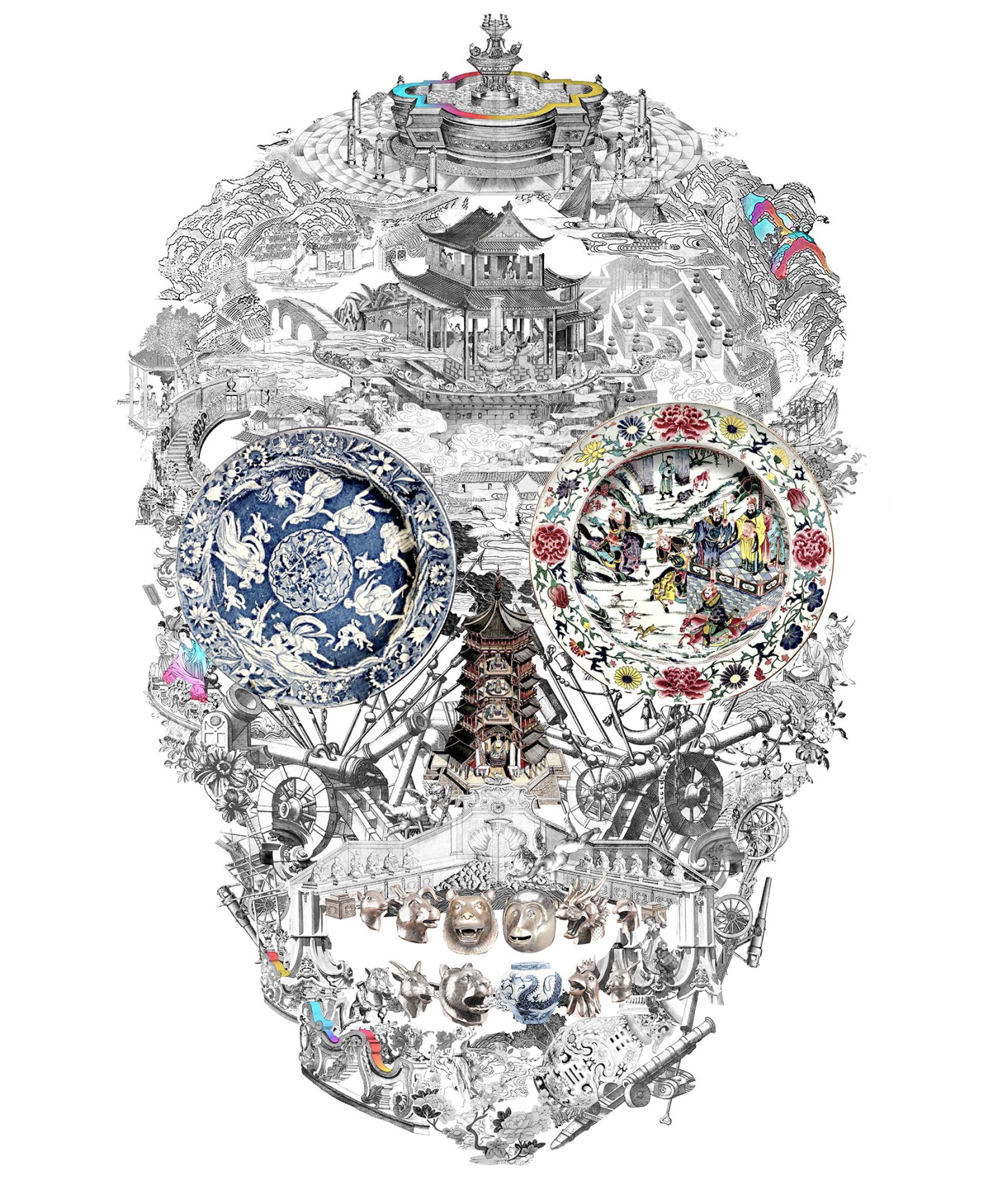 Summer Palace Skull (Lenticular)