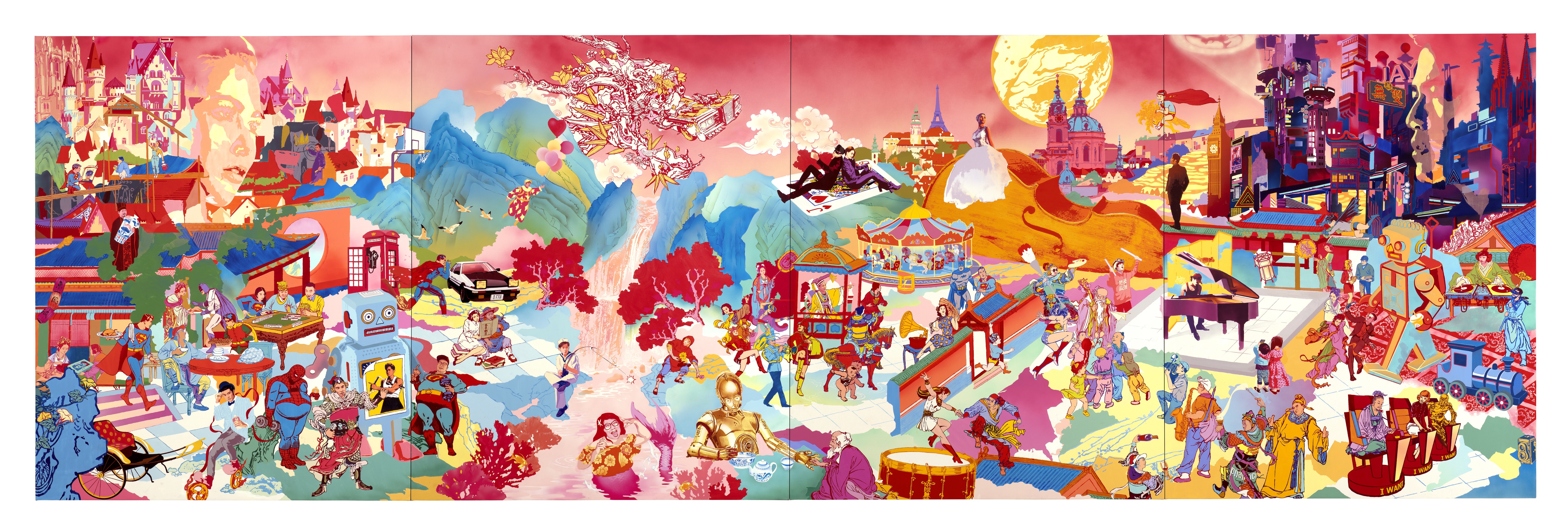 The complete panoramic painting Parody of Jay’s Music