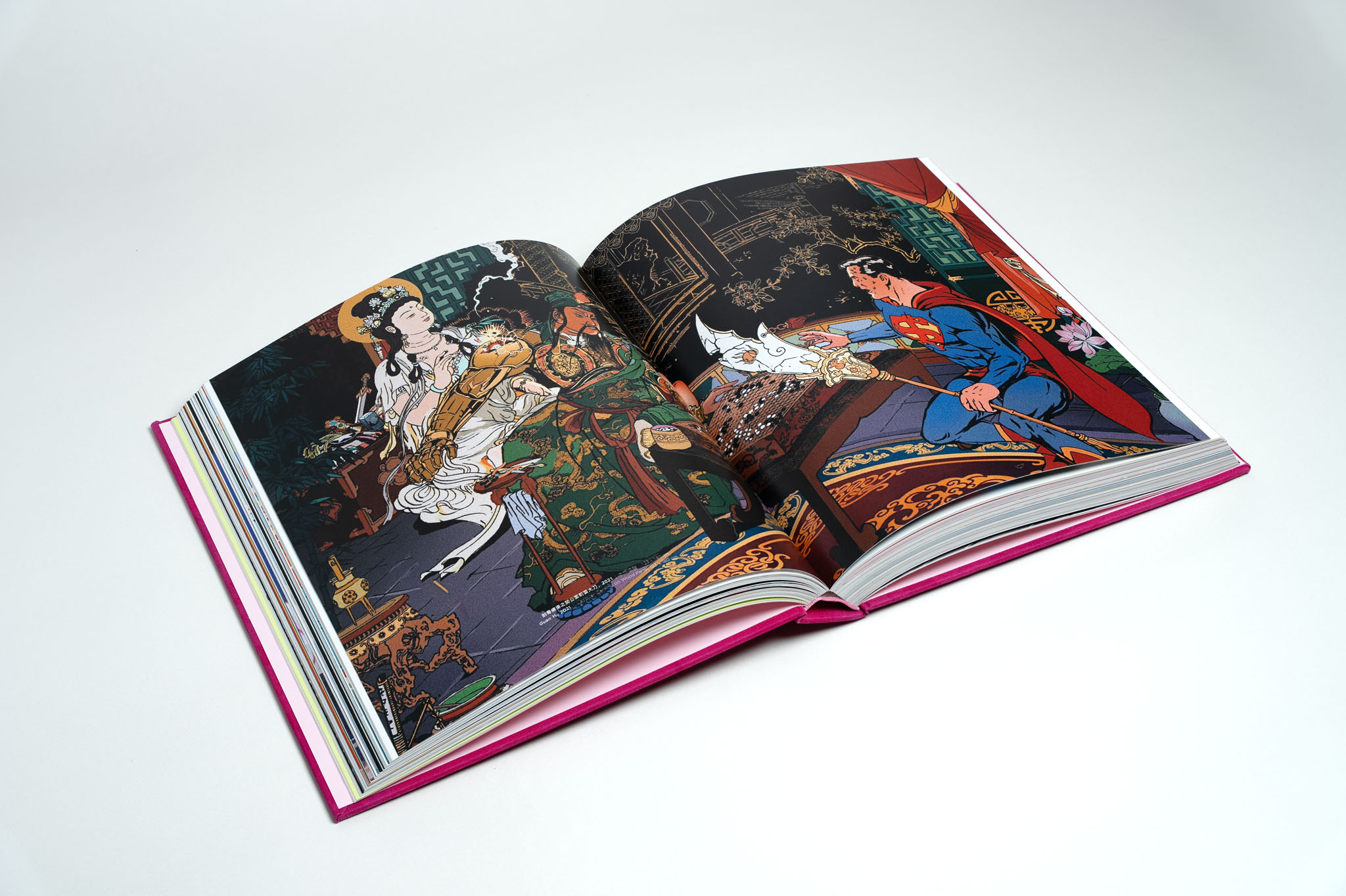 An open spread from Journey to the East