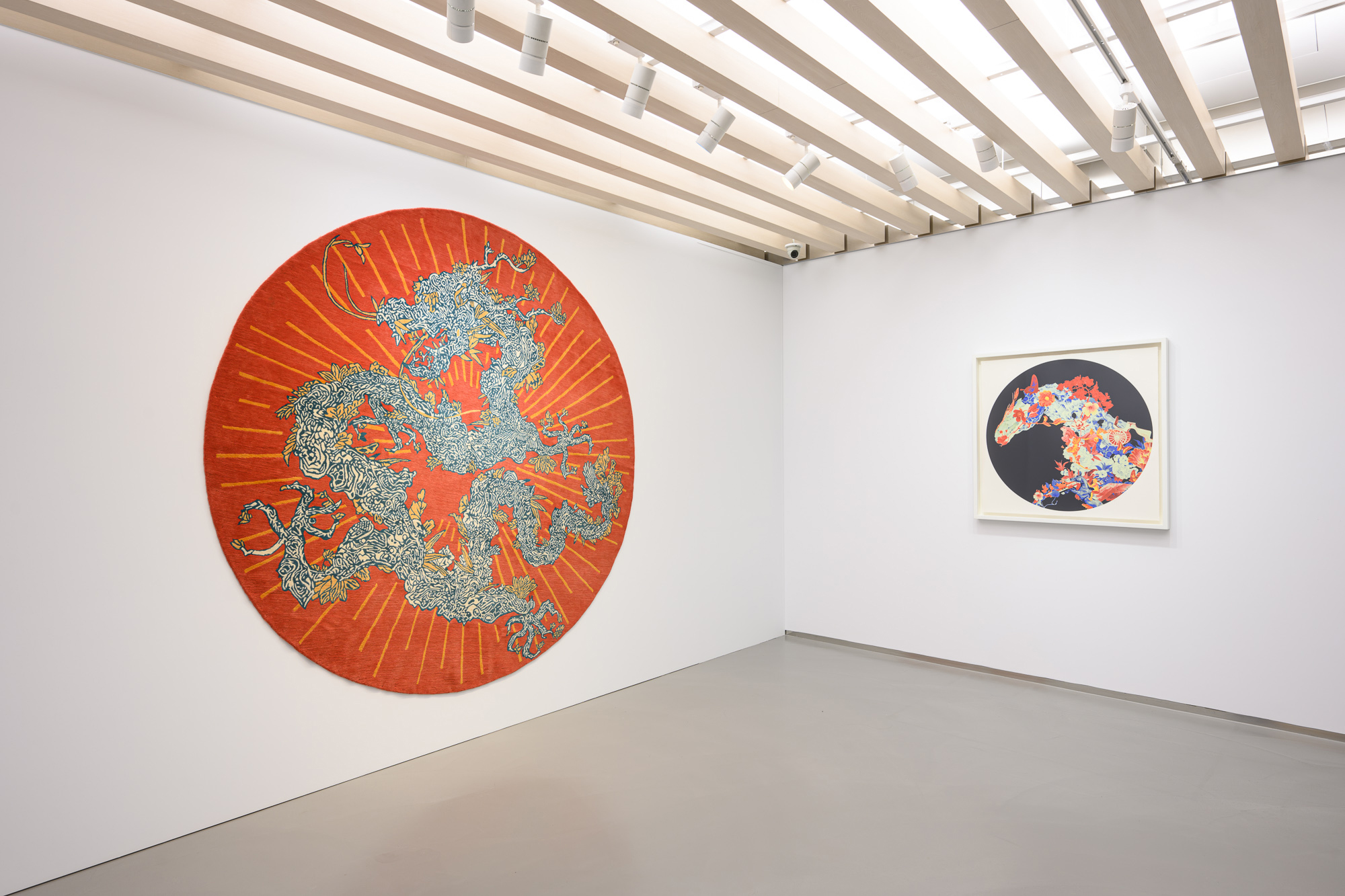 Carved lacquer works in the light-filled TAO ART gallery